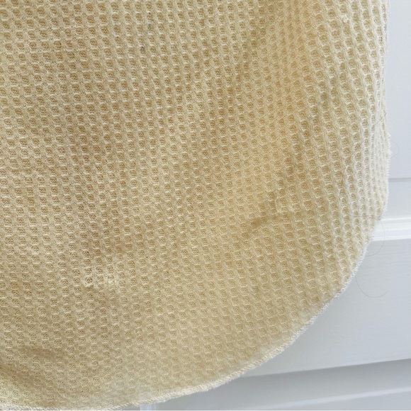 FREE PEOPLE M waffle Top Tank Large Rose Floral - Picture 4 of 8